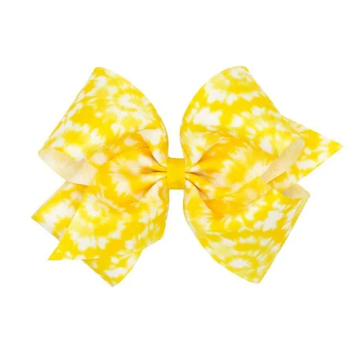 Tie-dye grosgrain bows