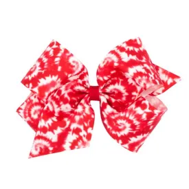 Tie-dye grosgrain bows