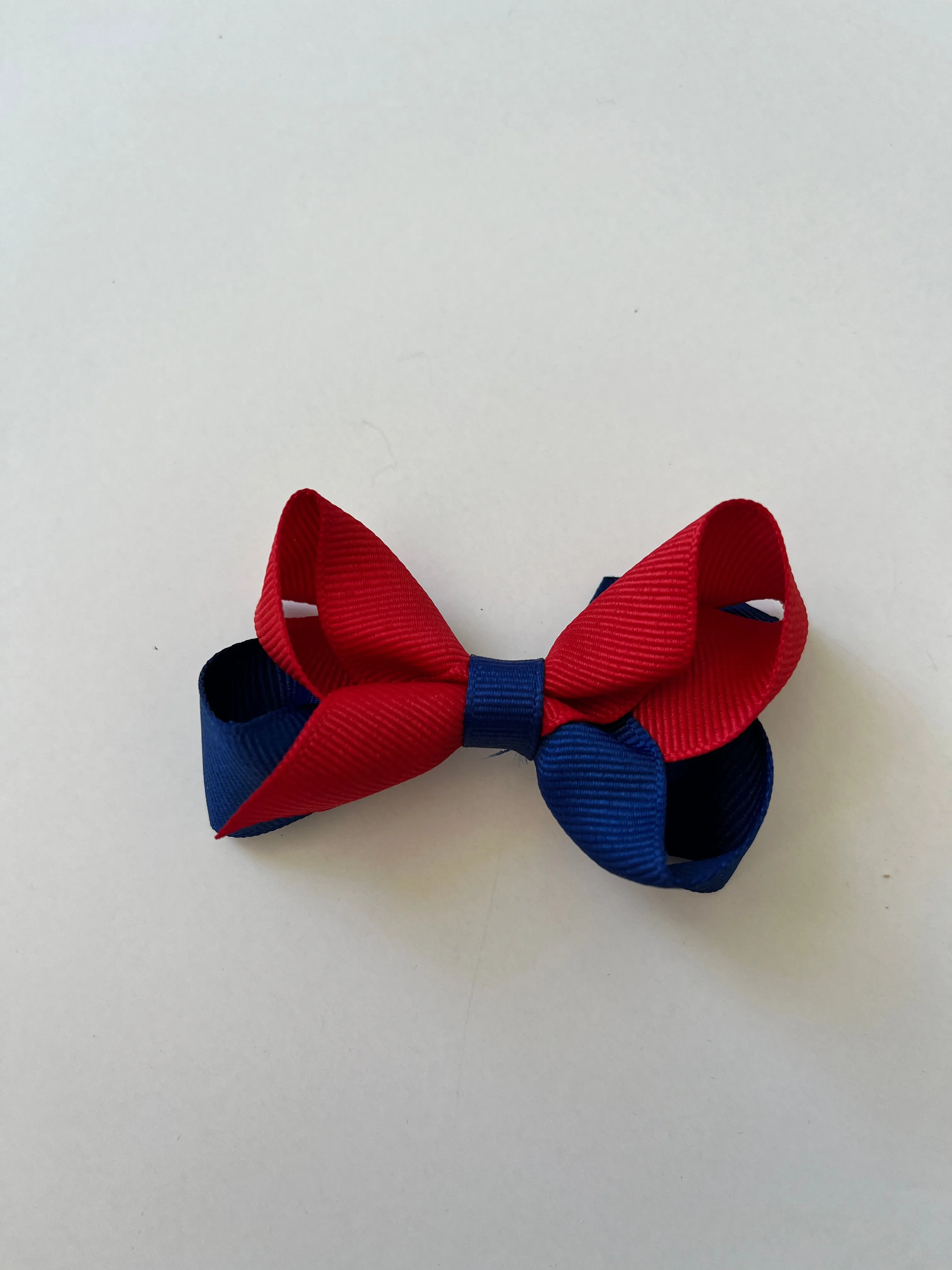 Two tone grosgrain bow- School colors