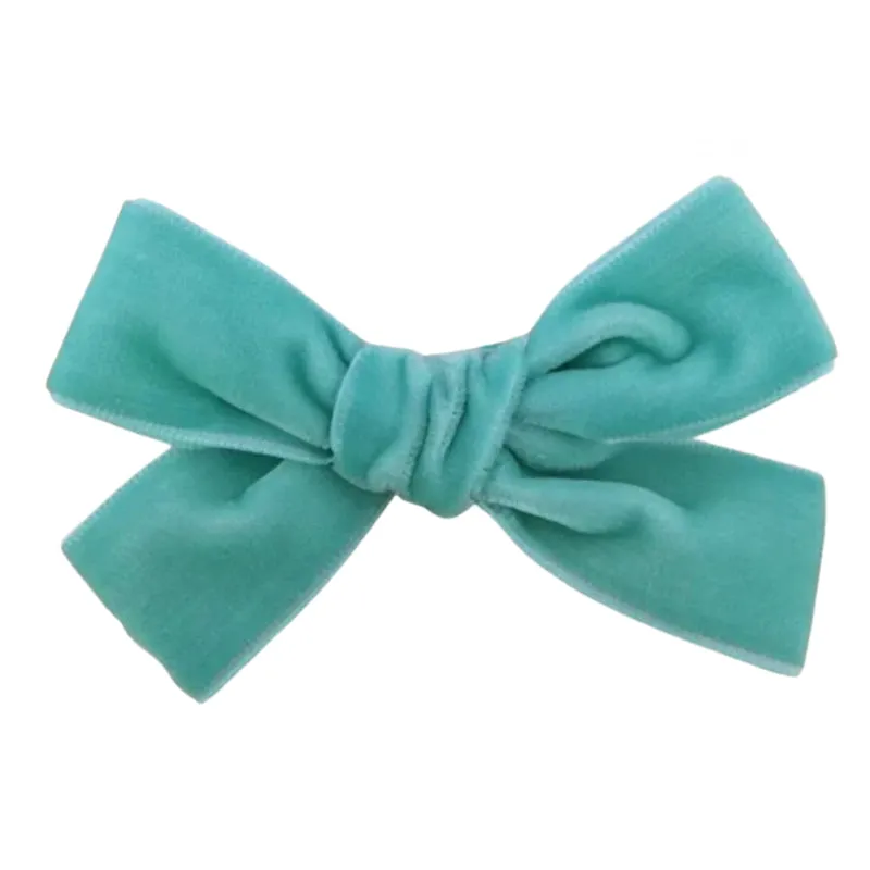 Velvet Hair Bow Clip