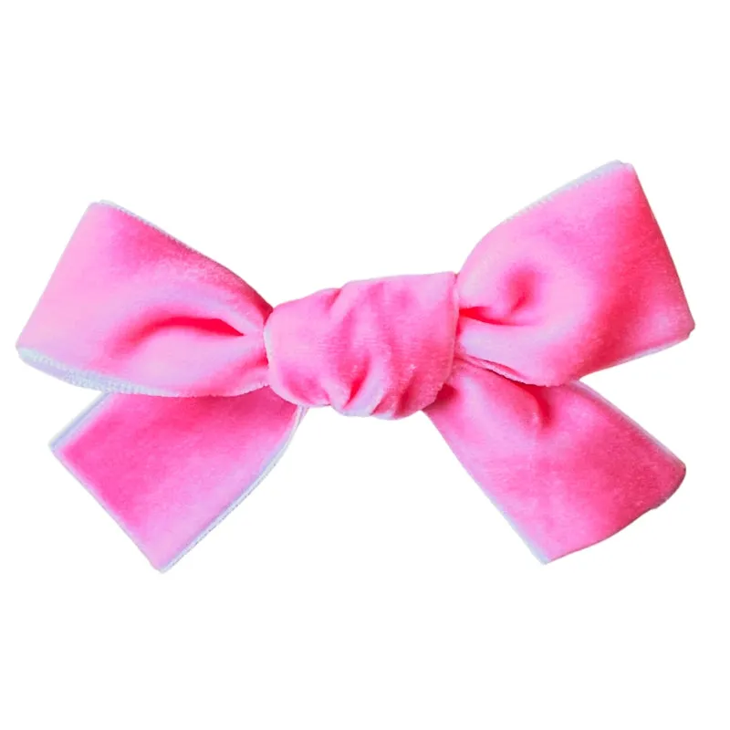 Velvet Hair Bow Clip