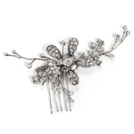 Vivianne Crystal and Rhinestone Hair Comb Set