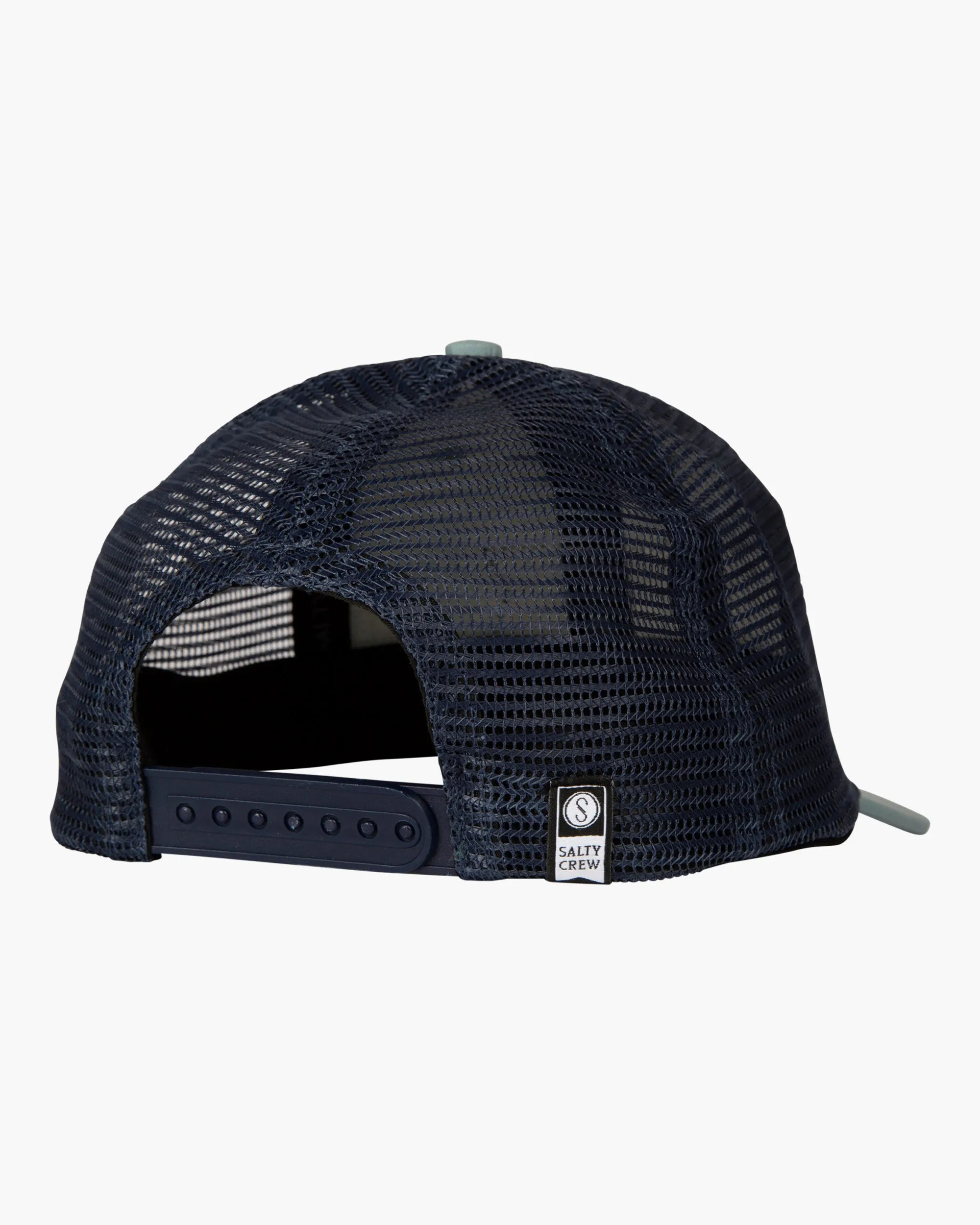 (white mesh back) Pinnacle Boys Dusty Sage Retro Trucker