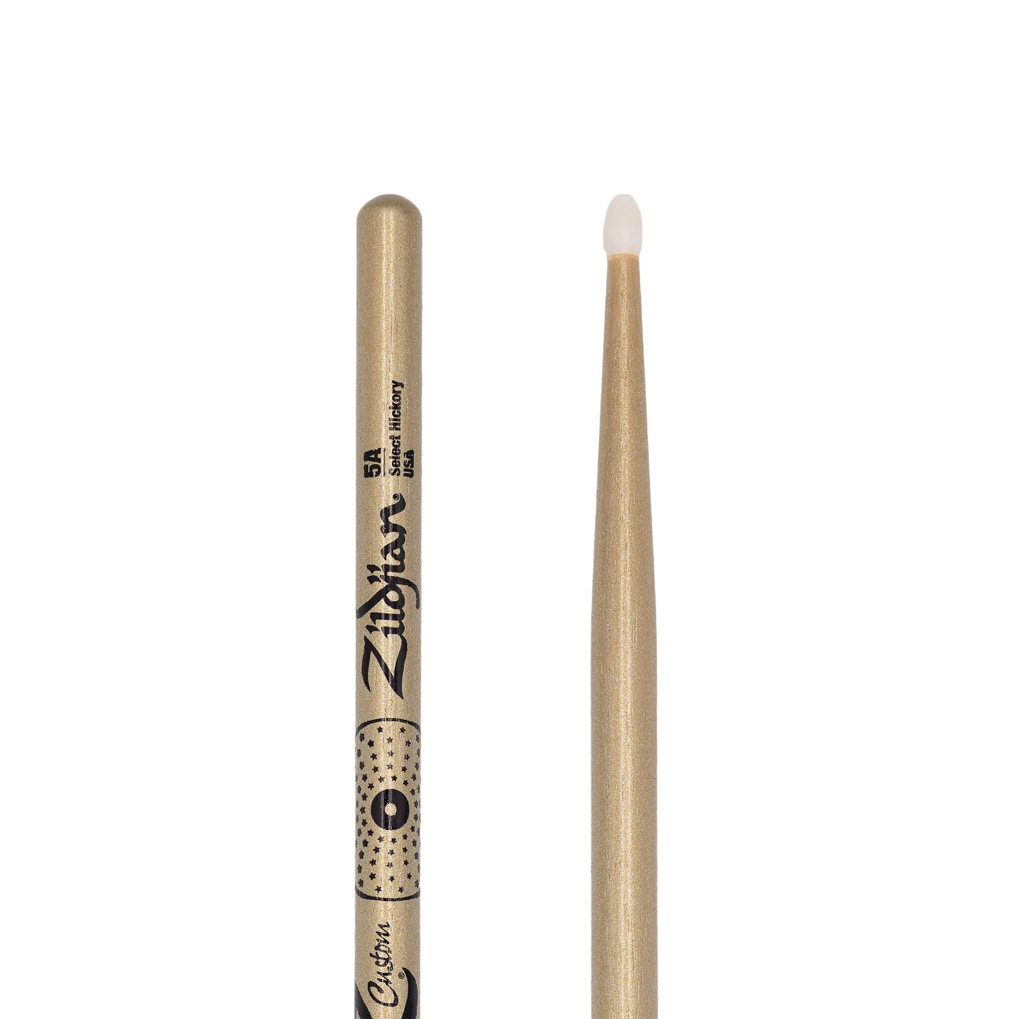 Z Custom LE Drumstick Collection 5A Gold Chroma, Nylon Tip