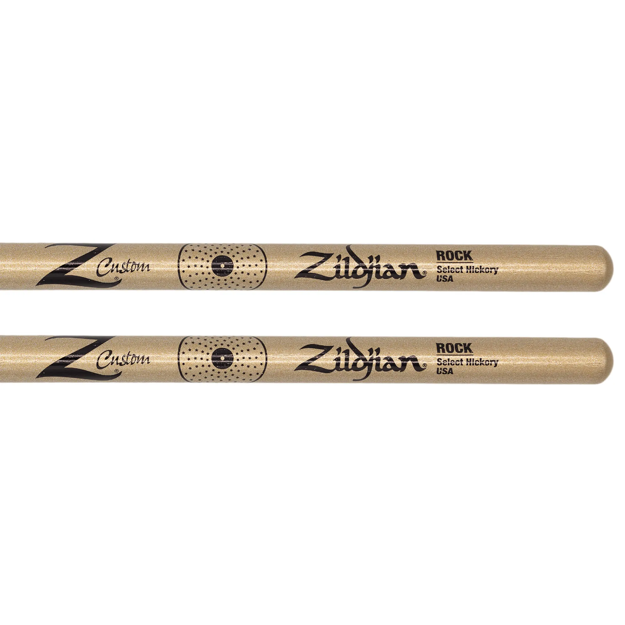 Z Custom LE Drumstick Collection ROCK Gold Chroma, Nylon Tip