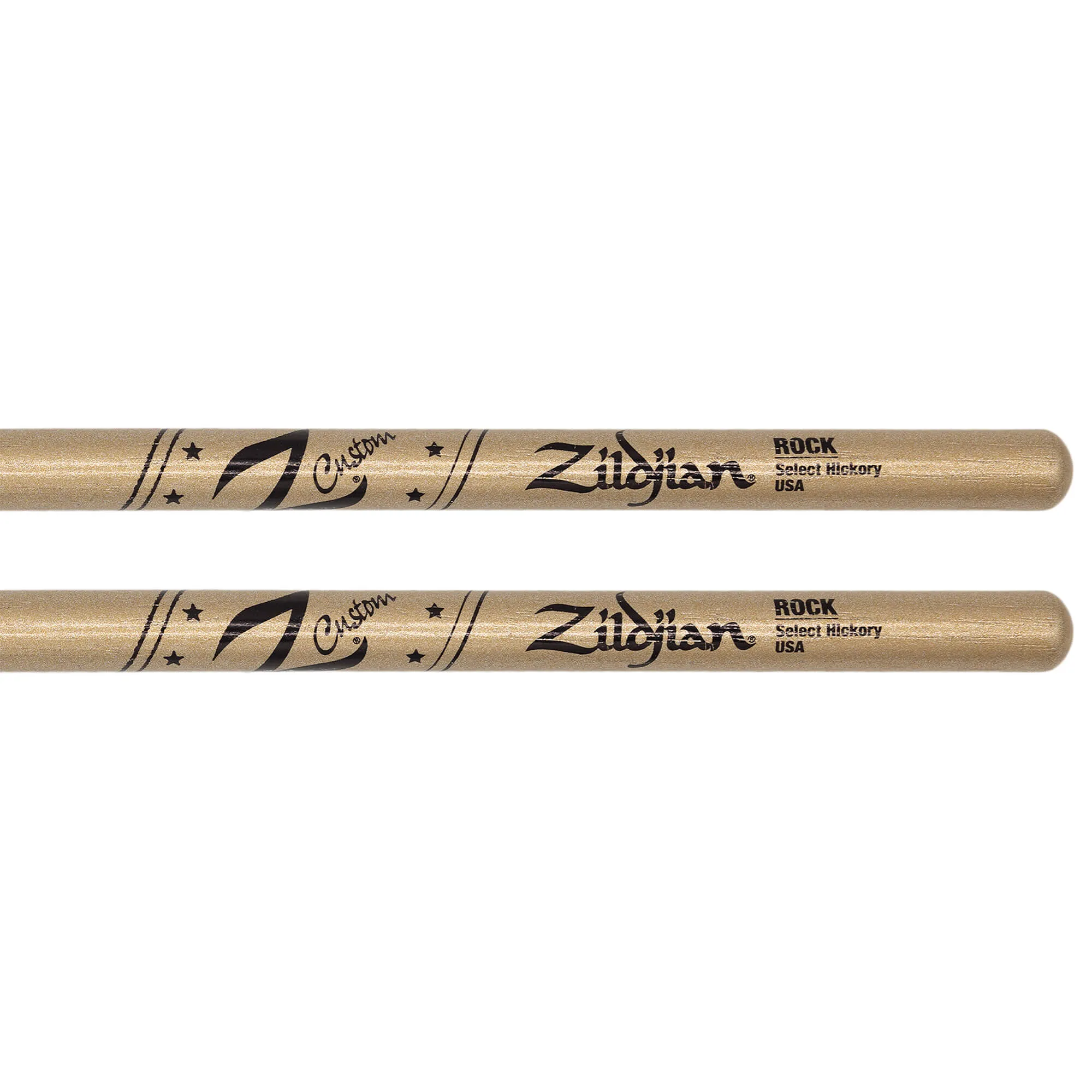 Z Custom LE Drumstick Collection ROCK Gold Chroma, Wood Tip