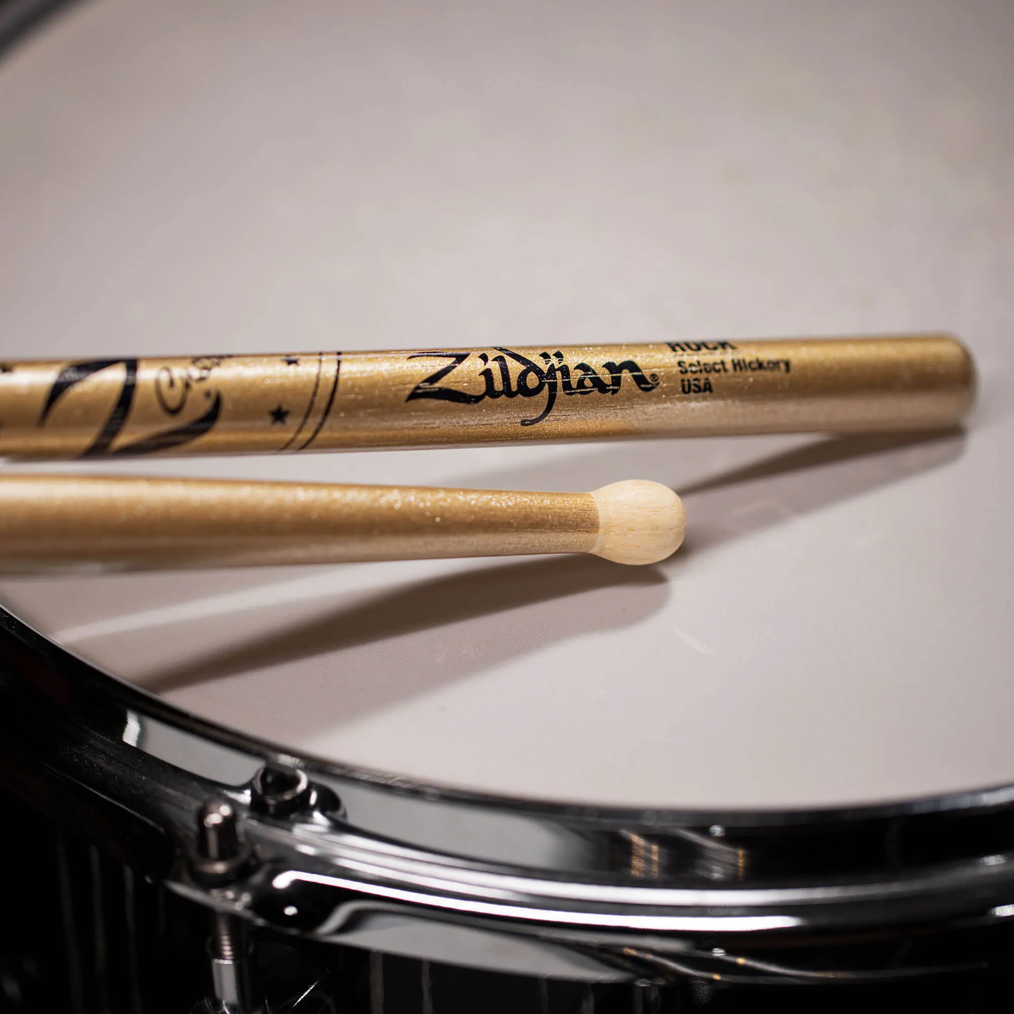 Z Custom LE Drumstick Collection ROCK Gold Chroma, Wood Tip